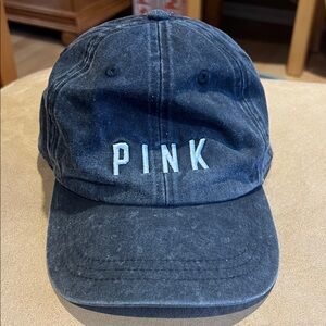 PINK Victoria's Secret Black Denim Cap